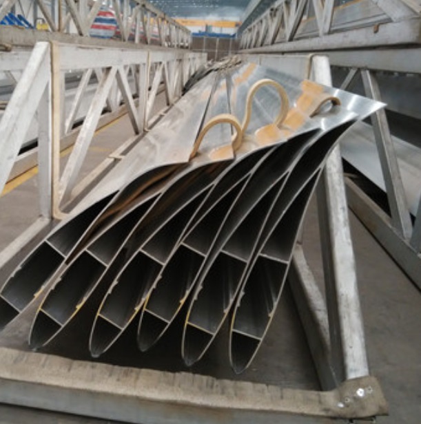 Aluminum wind turbine blade for draughtboard fan air cooling tower industrial fan